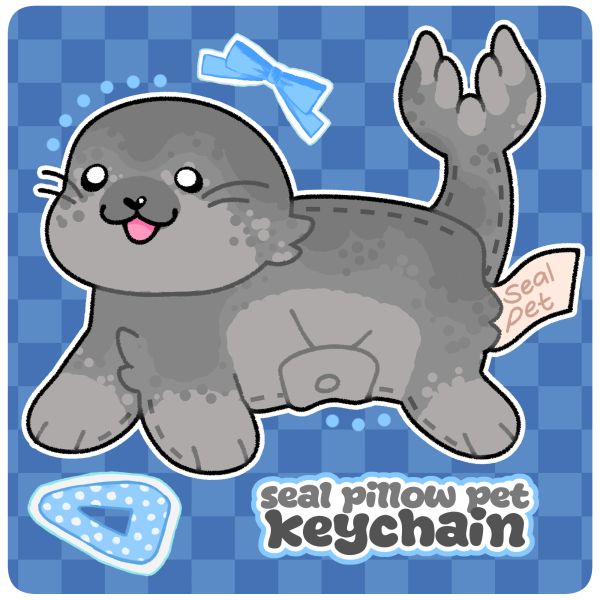 🌙 seal pillow pet - KEYCHAIN