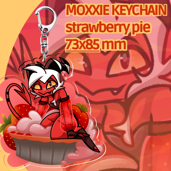 STRAWBERRY PIE | Moxxie keychain