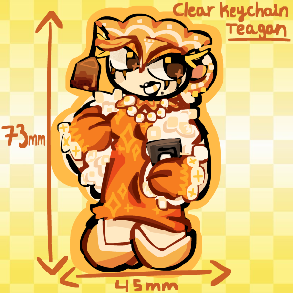 Teagan Acrylic Keychains Dandy’s World