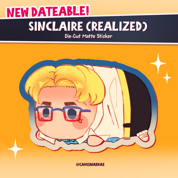 Realized Sinclaire (Date Everything!) Tsum Die-Cut Matte Sticker