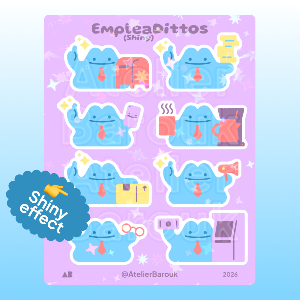 Shiny EmpleaDittos Sticker set