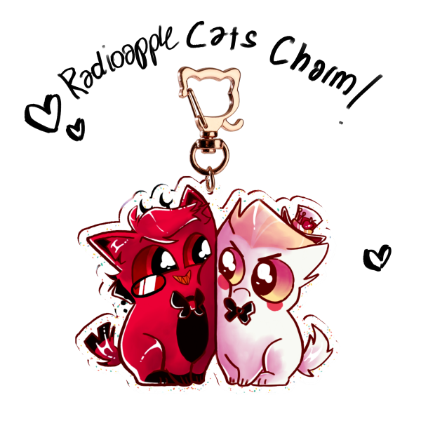 Radioapple Cats Glitter Charm
