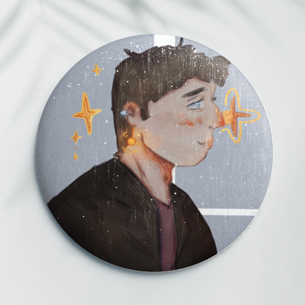 9th Doctor - Doctor Who Button Pin
