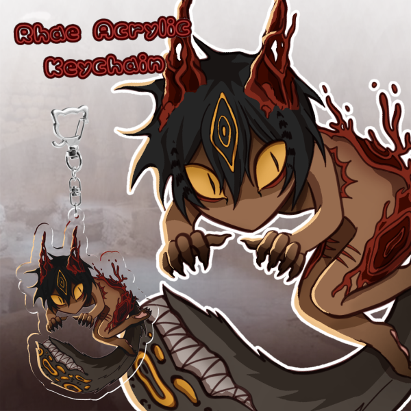 Rhae - 8cm double-sided keychain