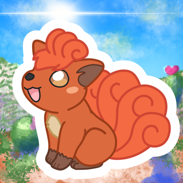 Vulpix Pokemon Sticker