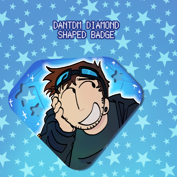 DanTDM Diamond Shaped Badge