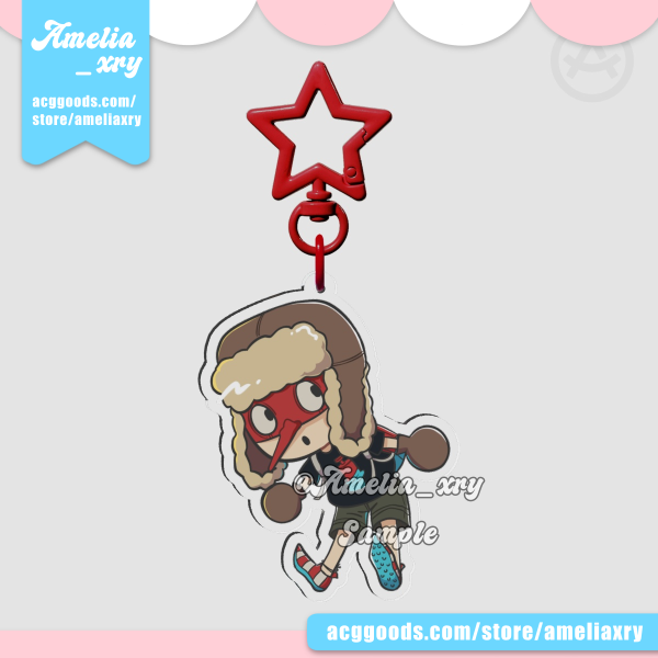 Fujita Chibi Clear Acrylic Keychain