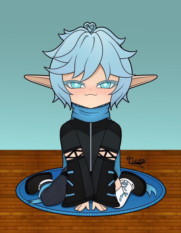 Lumin Sitting Acrylic Keychain