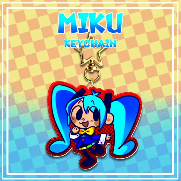 Miku Clear Acrylic Keychain