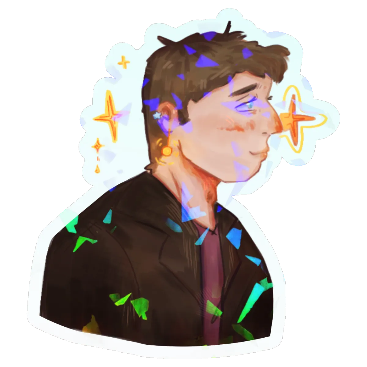 9th Doctor - Doctor Who PET Vinyl Die Cut Sticker