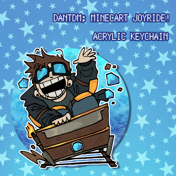 DanTDM; Minecart Joyride! (Acrylic Keychain)