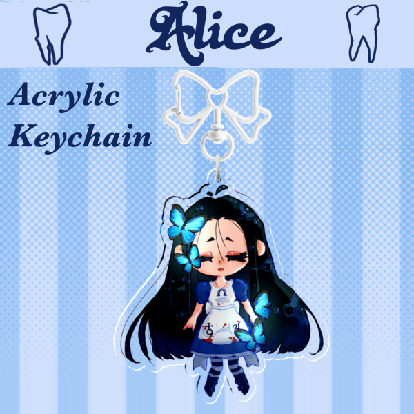 Alice Butterfly Keychain