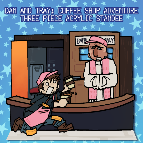 DanTDM; Coffee Cafe Chaos! (Triple Insert Acrylic Standee)