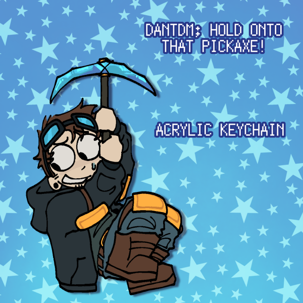 DanTDM; Hold Onto That Pickaxe! (Acrylic Keychain)