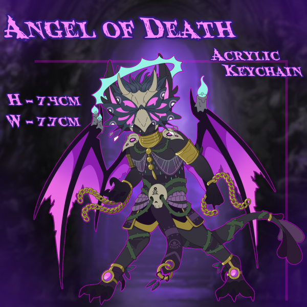 Angel of Death Keychain - Oc