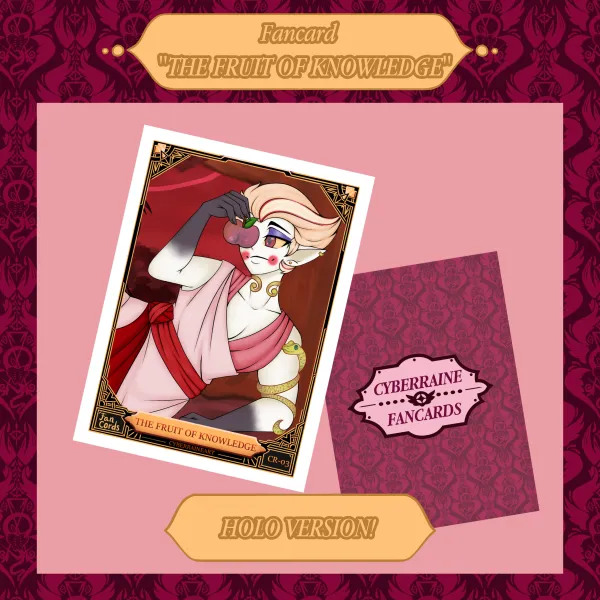 Hazbin Hotel Fan-cards ''THE FRUIT OF KNOWLEDGE'' Holo/Foil version