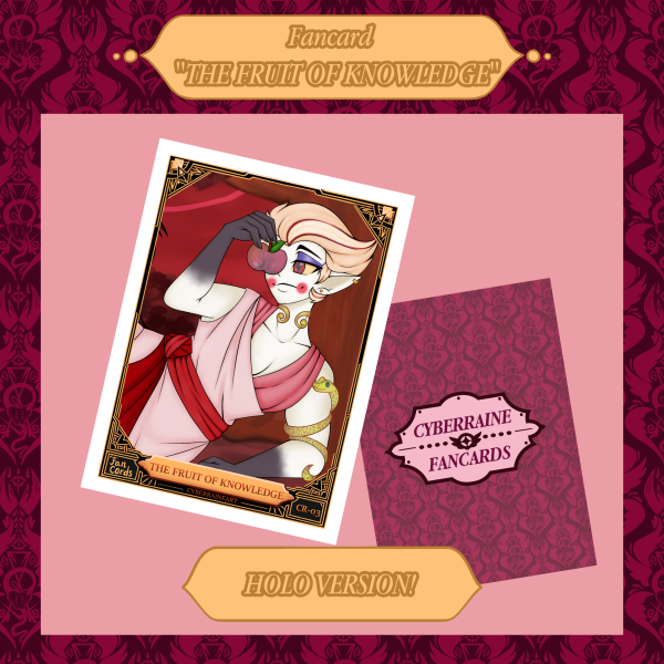 Hazbin Hotel Fan-cards ''THE FRUIT OF KNOWLEDGE'' Holo/Foil version