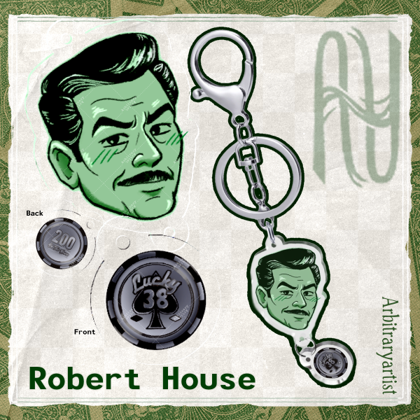 ROBERT HOUSE | MR. HOUSE - Fallout Acrylic Keychain