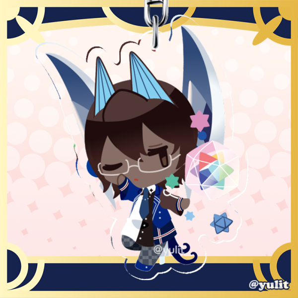 FGO - Berserker Arjuna Alter (Glasses) Keychain