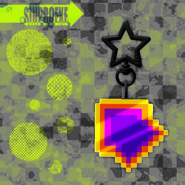 SINPROEXE.NET ↪ logo clear acrylic keychain