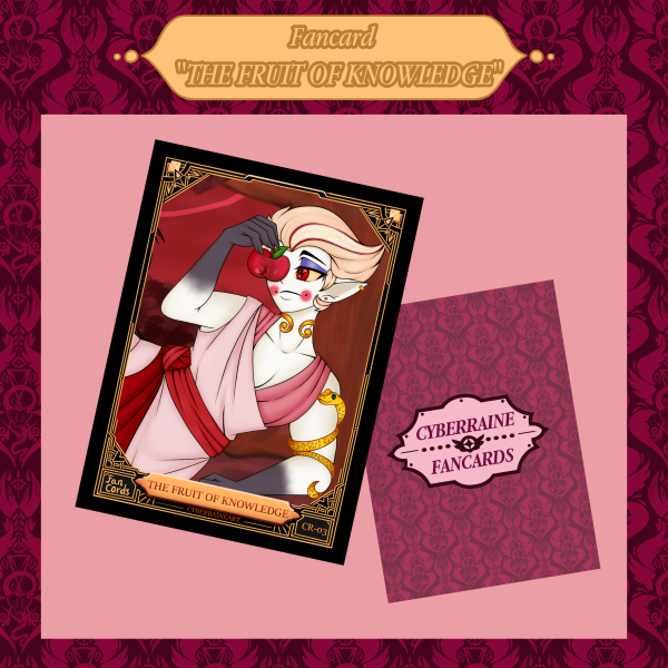 Hazbin Hotel Fan-cards ''THE FRUIT OF KNOWLEDGE''