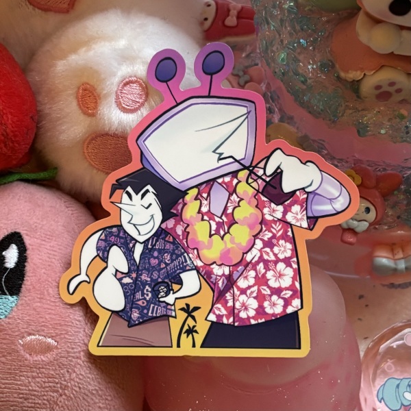 Spamtenna Spamton + Tenna Vacation Stickers