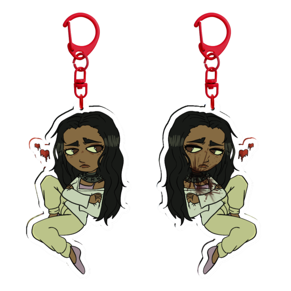 Lynn Denlon Saw Double Sided Clear Acrylic Keychains