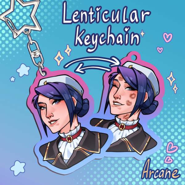 Caitlyn Arcane Lenticular Acrylic Pendant