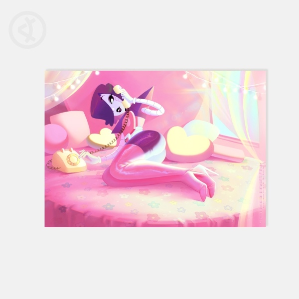 Pink Mettaton Kawaii Postcard Print