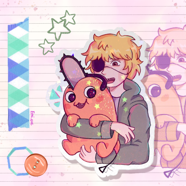 [CSM] Denji and Pochita Sticker