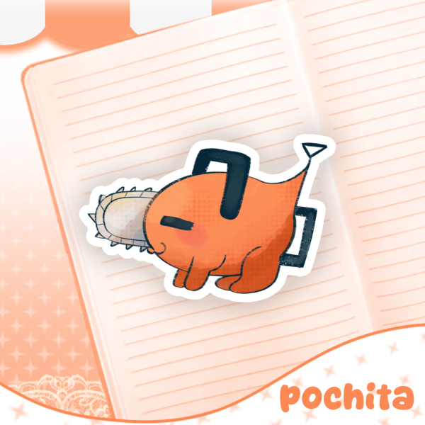 pochita sticker ⋆ chainsaw man