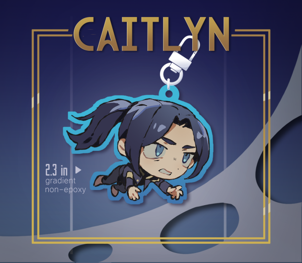 League of Legends Arcane Caitlyn Acrylic keychain 2.3 in