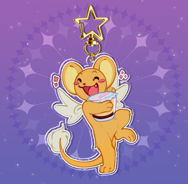 Kero/Kerberos || Glitter Acrylic Keychains
