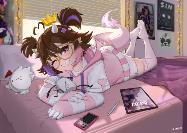 ChibiChomps Chillin' Poster Print