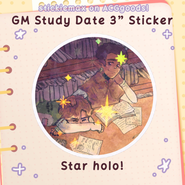 GM Study Date Die Cut Sticker