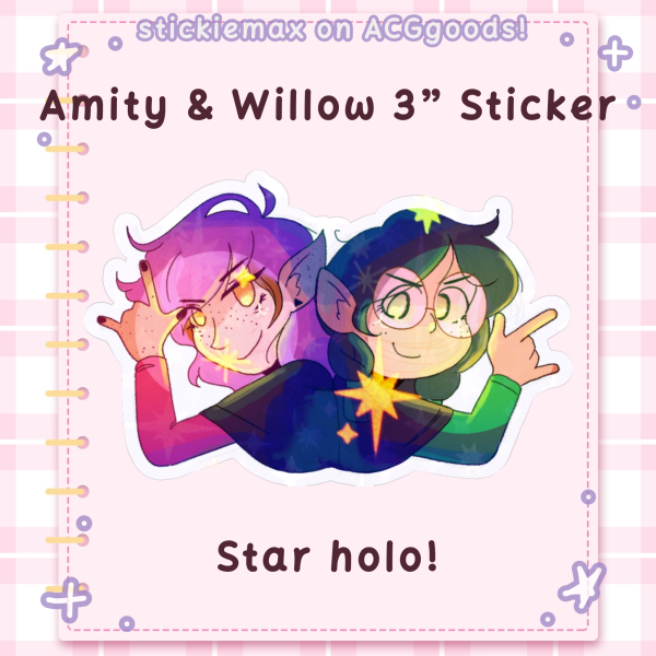 Amity & Willow Die Cut Sticker