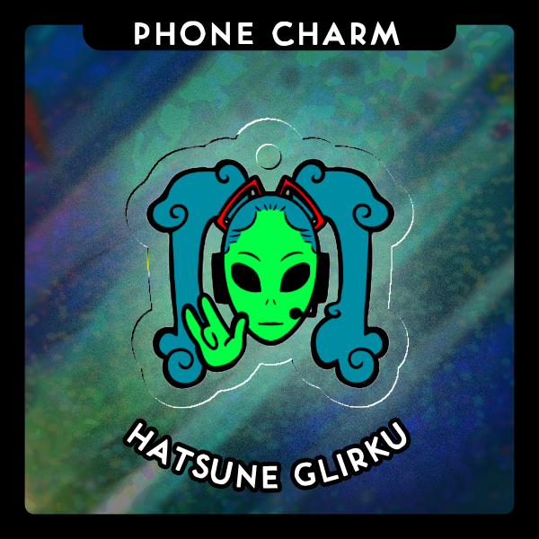 Alien Miku (Hatsune Glirku) | Phone Charm/Keychain