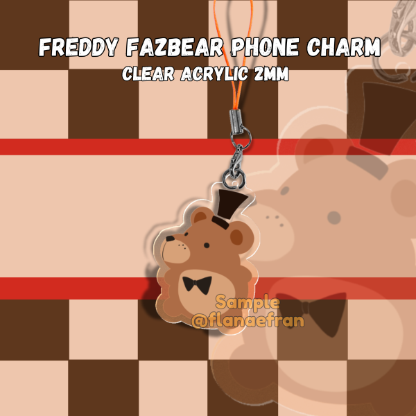 [FNAF] Freddy Fazbear Phone Charm
