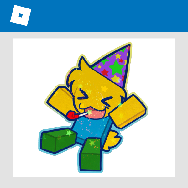 Chibi Poob! | Holographic Stars Sticker