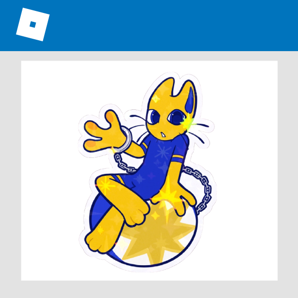 Stocky! | Holographic Stars Sticker