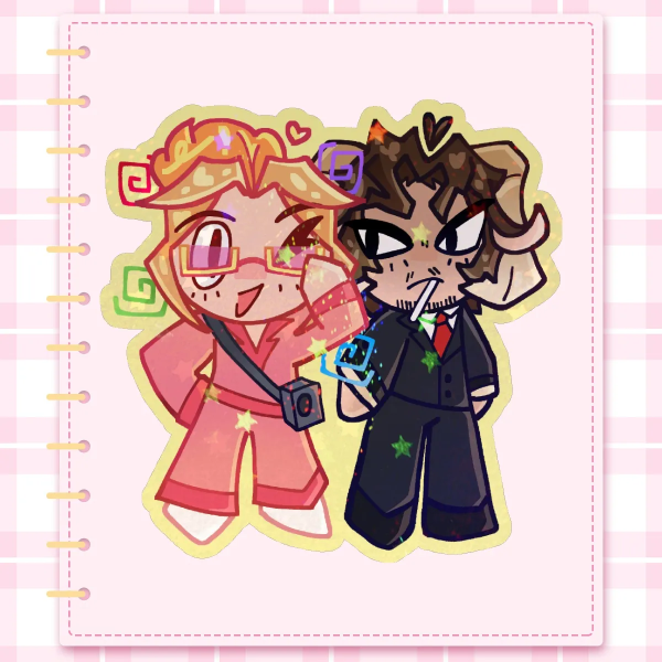 Katie B + Schlatt (QSMP 2) Sticker