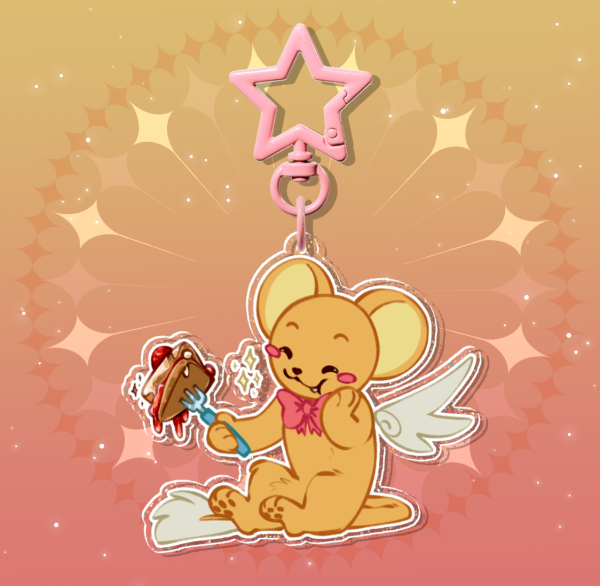 Kero/Kerberos || Glitter Acrylic Keychains