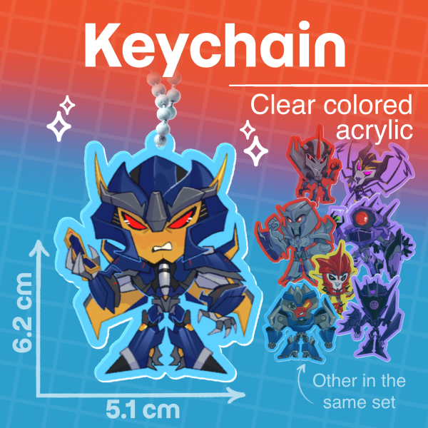Dreadwing Colored Edge Acrylic Keychain