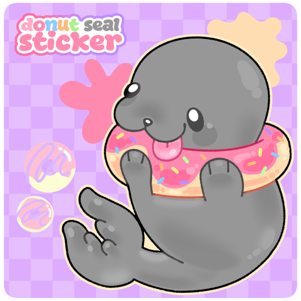 🍩 donut seal - STICKER
