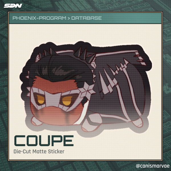 Coupé (Dispatch) Tsum Die-Cut Matte Sticker