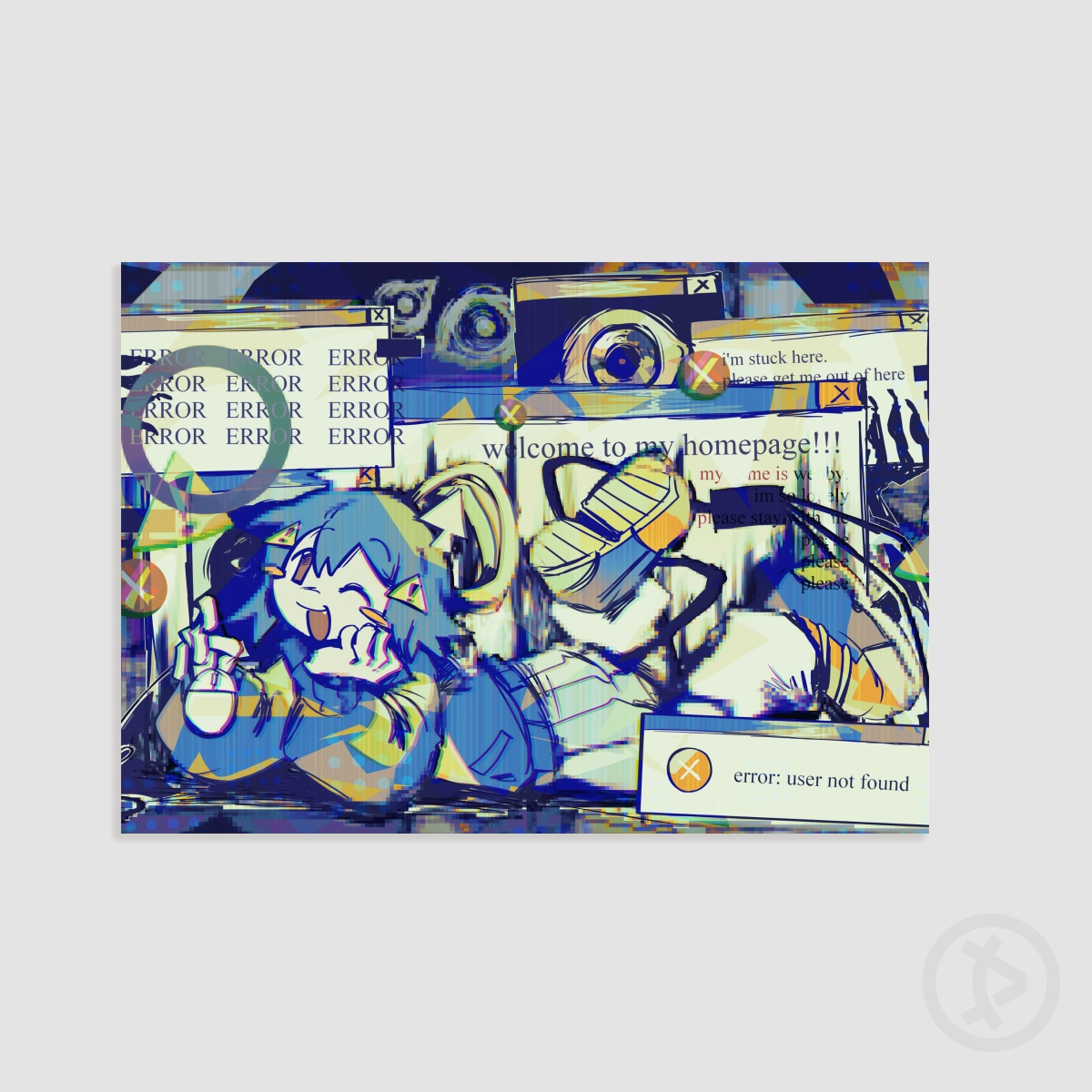 Digital Horror Print || OC