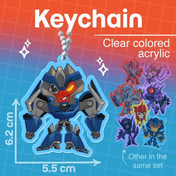 Breakdown Colored Edge Acrylic Keychain