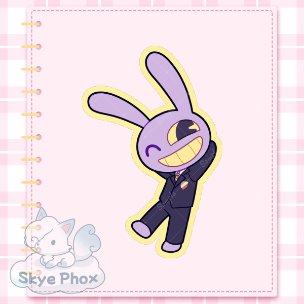 Schoolboy Jax | Colored Edge Die Cut Sticker