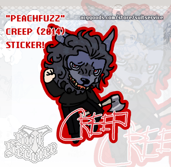PEACHFUZZ sticker