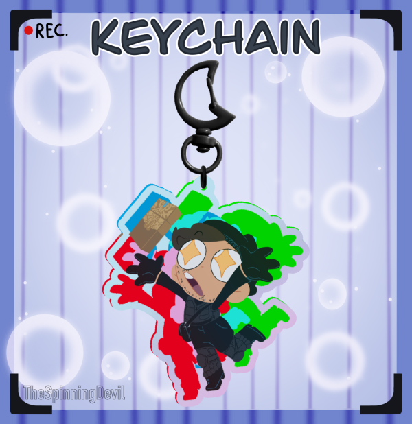 A heist with markiplier - Rainbow Acrylic Keychain